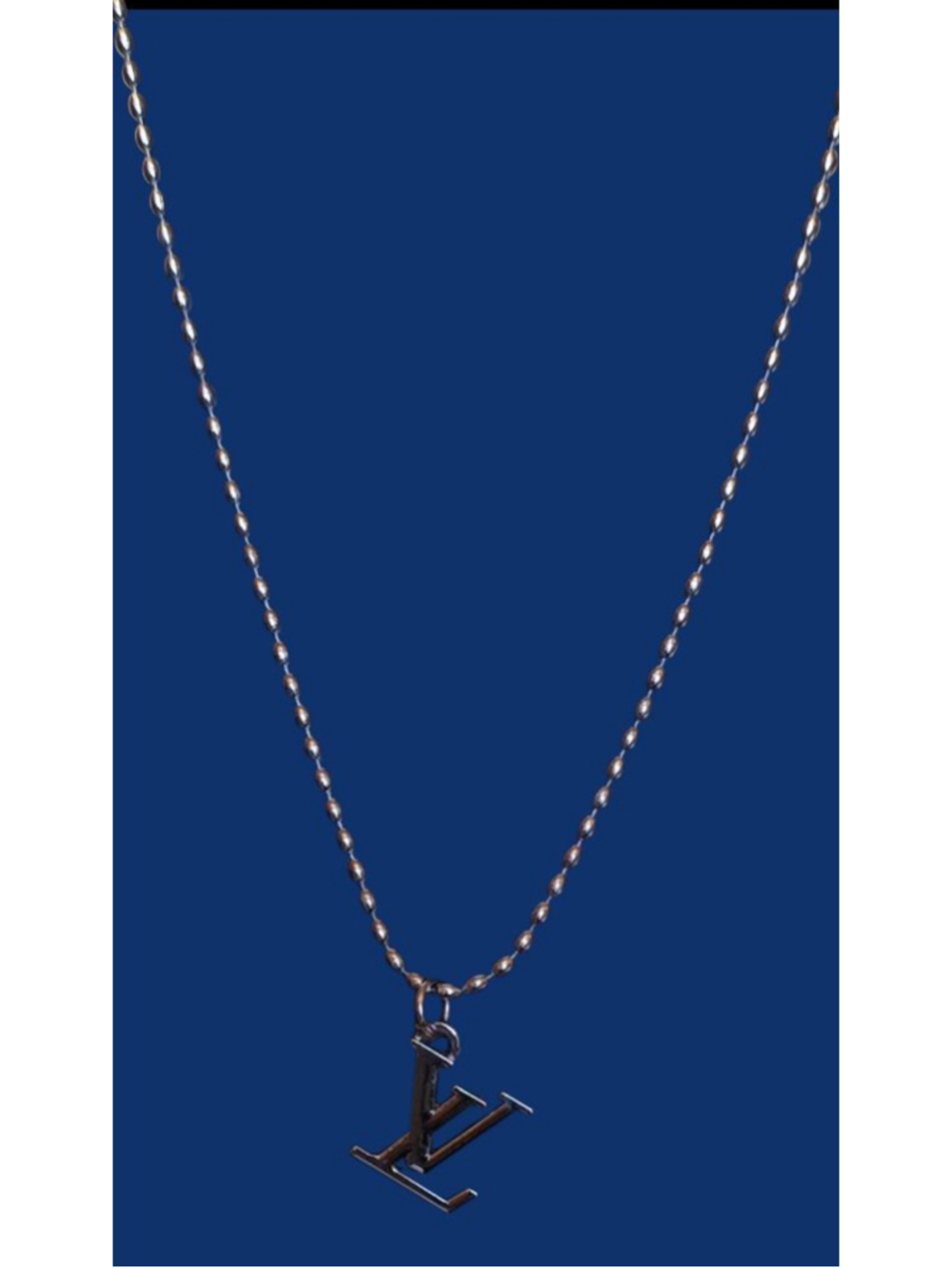 Women's Silver Monogram‎ Necklace 16"-18"
